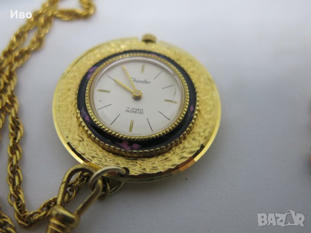 Дамски механичен ретро часовник-колие Chandler Incabloc, Swiss Made, снимка 14 - Дамски - 44496808