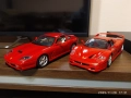 1:18 Два метални модела на Burago-Ferrari F50 и 550 Marinello, снимка 1