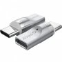 Преходник Адаптер от Micro USB към USB Type C Магнитен Orico MT01-SV-BP Adapter Micro USB/USB Type C