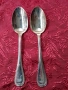 Стари антикварни посребрени луксозни лъжици Christofle 2 бр., снимка 1