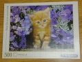 Пъзел Clementoni от 500 части - Рижаво коте , снимка 1