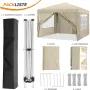 COBIZI Canopy 10x10 Pop Up Canopy Водоустойчива Tent Изскачаща палатка с прави крака, снимка 4