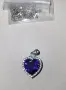 Колие с висулка красиво лилаво сърце, снимка 6