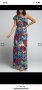 Ефирна дълга рокля с един ръкав, снимка 1 - Рокли - 41313186