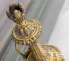 чифт2бр Франция 1800-те/42см-8кг/стари френски пиедестални вази с дръжки/бронз-мрамор, снимка 7