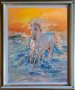 Картина с маслени бои - Пейзаж с кон