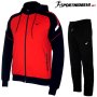 Мъжки спортен екип REDICS 240001, черен с червено, памук и ликра, снимка 1 - Спортни дрехи, екипи - 44387344