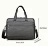 Премиум, Луксозна и Елегантна Бизнес чанта (за лаптоп 15,6”) Естествена върхова кожа!, снимка 4