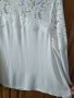 Елегантна бяла блуза с дантела,L , снимка 4