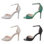 Дамски елегантни сандали на висок ток, 4цвята - 023, снимка 1 - Сандали - 41211824