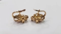 Златни дамски обеци с диаманти , снимка 5
