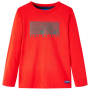 Детска тениска с дълъг ръкав, червена, 92（SKU:13099