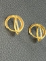 Златни обеци Халки циркон ЧИСТО НОВИ 14 карата 585 zlatni obeci zlaten gold, снимка 8