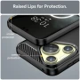 Huawei Pura 70 Удароустойчив Carbon Fiber Калъф и Протектор, снимка 7