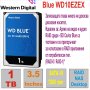 HDD 3.5` SATA 1 TB WD Blue WD10EZEX, снимка 1 - Твърди дискове - 38254201