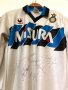 Inter Milan 1990/91 автентична футболна блуза с автографи S, снимка 11