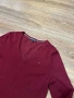 Дамски Вълнен пуловер Tommy Hilfiger дамски в бордо от лека материя , XS размер, снимка 4