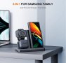 Безжично Зарядно за Samsung 3 в 1 (за телефон, часовник, слушалки)