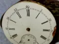 МЕХАНИЗЪМ от КОЛЕКЦИОНЕРСКИ СТАР ДЖОБЕН ЧАСОВНИК с ПОРЦЕЛАНОВ ЦИФЕРБЛАТ с РИМСКИ ЦИФРИ 49649, снимка 7