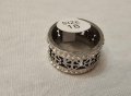 Стилен дамски пръстен от медицинска стомана Детелини с камъни цирконии, снимка 1 - Пръстени - 44474941