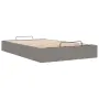 vidaXL Османска рамка за легло без матрак, таупе, 120x200 см, плат, снимка 6