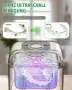 Ултразвуков почистващ препарат за дентални шини 48kHz 240ml с UV светлина – 240ml НОВО, снимка 4