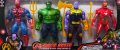 Комплект от 4 големи фигури на Хълк, Танос, Спайдърмен, Железният човек (Marvel, Avengers)