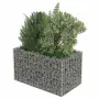 vidaXL Габион повдигната леха, поцинкована стомана, 90x50x50 cм, снимка 4