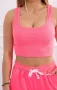 Дамски комплект панталон с бюстие в неоново розово , снимка 2