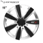 Тасове Versaco Carbon GTX черни и сребристи за 16'' джанти, комплект от 4 броя, снимка 2