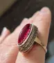 Пръстен от сребро, съветски красив, снимка 1
