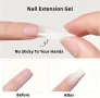 Прозрачен Гел за нокти, оформя се с ръце, не лепне за 3д цветя, фигури, изграждане 100 мл, снимка 6