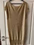 Нова дълга елегантана официална парти златиста туника Massimo Dutti, снимка 4
