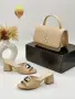 Chanel Дамски Чехли На Дебел Ток Шанел - Различни Цветове Код SEM-544, снимка 3