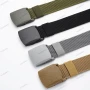 Стилни едноцветни PP пластмасови унисекс тъкани колани, 6цвята , снимка 2