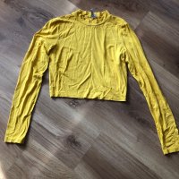 Блуза патешко жълто, снимка 1 - Блузи с дълъг ръкав и пуловери - 40459258
