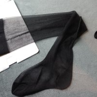 Dreamline 20 den луксозни немски черни чорапи за жартиери с ръб и пета, снимка 5 - Бельо - 41512107