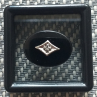 Черен оникс /плочка за мъжки пръстен, снимка 1 - Пръстени - 42862034