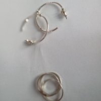 Комплект обеци и пръстен , снимка 1 - Подаръци за жени - 42435178