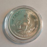 КРЮГЕРРАНД 2022, 1 унция (31,1 грама) сребро, чисто нова монета, снимка 1 - Нумизматика и бонистика - 41095966