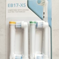 Комплект от 4 броя резервни глави за електрическа четка за зъби Oral-B, снимка 2 - Други - 44432669