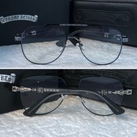 CHROME HEARTS мъжки прозрачни слънчеви очила диоптрични рамки, снимка 1 - Слънчеви и диоптрични очила - 38819800