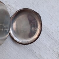 Часовник сребърен джобен с позлата - Работи, снимка 4 - Антикварни и старинни предмети - 35881593
