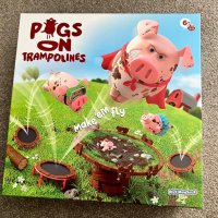 Нова детска настолна игра Pigs on Trampolines Скачащи прасета деца Подарък, снимка 8 - Настолни игри - 41843887