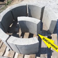 ИЗВИТИ бетонни Блокчета -КЛАДЕНЧОВИ за зидане на кладенци, шахти, резервоари. Плътни изцяло от бетон, снимка 11 - Строителни материали - 42111699