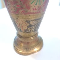 Стара метална ваза, снимка 3 - Антикварни и старинни предмети - 44319317