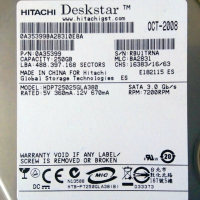 Хард диск Hitachi Deskstar HDP725025GLA380 250GB 3.5", снимка 2 - Твърди дискове - 44790330
