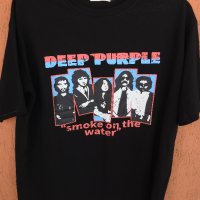 Тениска Deep Purple Smoke on the water (M) , снимка 1 - Тениски - 34351277