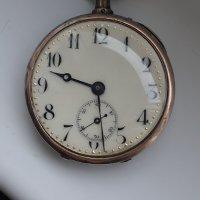 Сребърен джобен часовник, снимка 10 - Антикварни и старинни предмети - 42682316