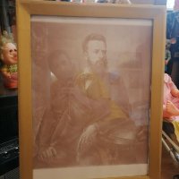 Голям стар портрет на Христо Ботев , снимка 4 - Други ценни предмети - 40827160